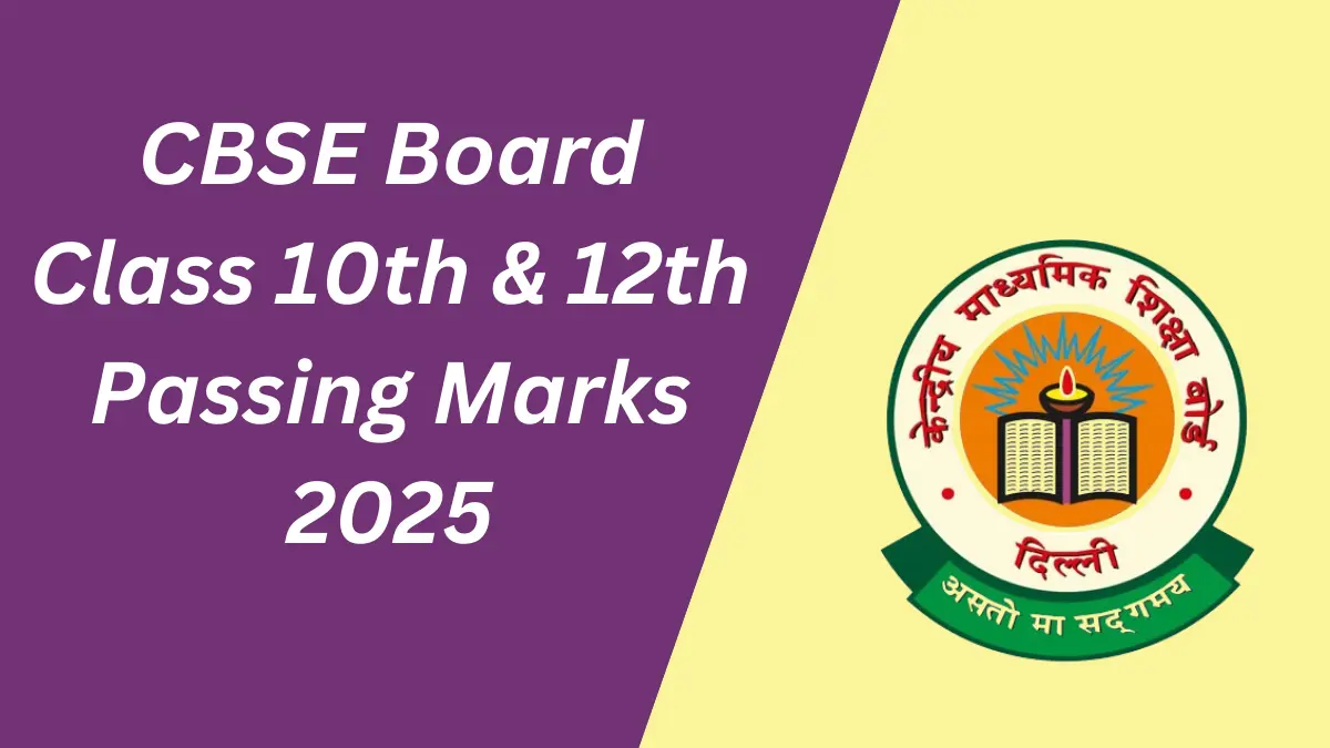 CBSE Class 10th and 12th Passing Marks 2025